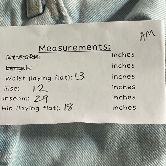 BDG Urban Outfitters High Rise Distressed Straight Jeans 26 Light Wash #AM - Picture 9 of 9